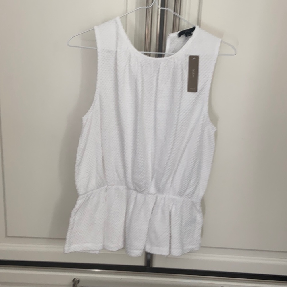 J.Crew sleeveless white top size small